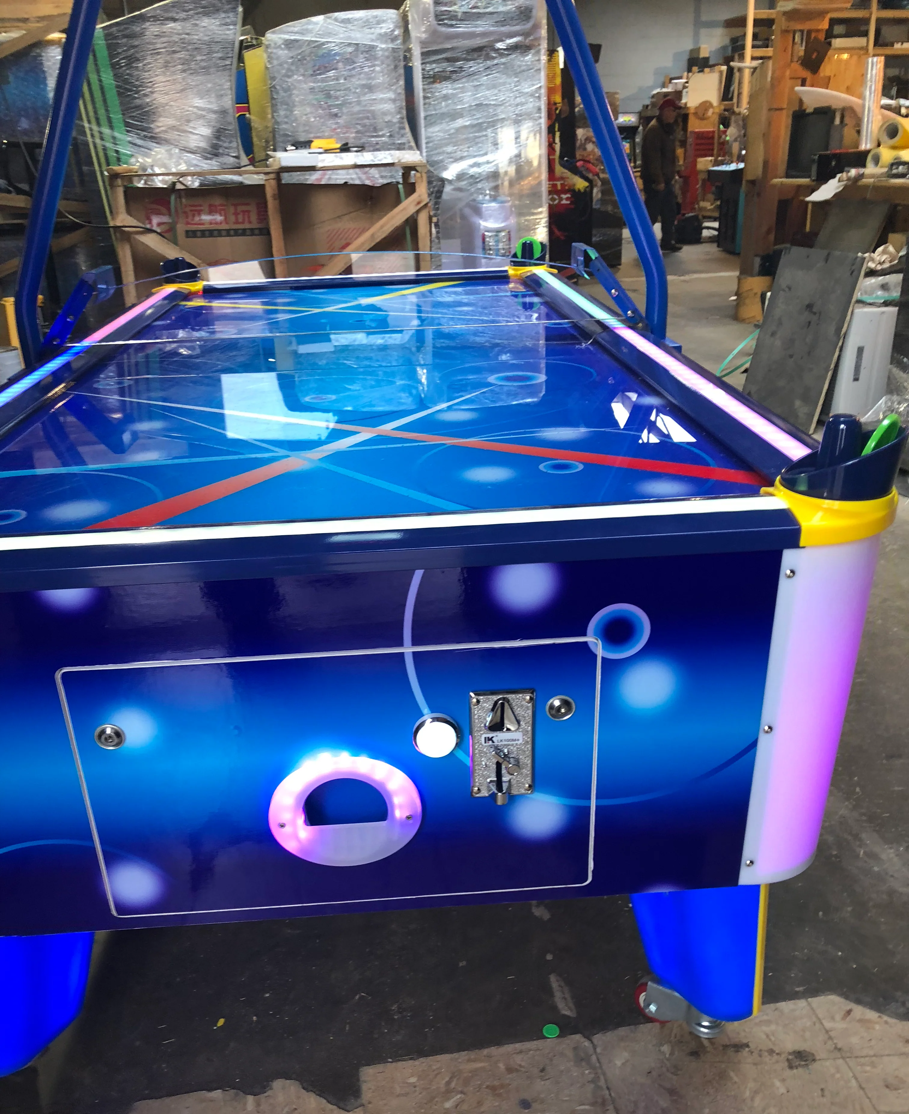 Fun Air Hockey Table, Arcade Style Coin Operated With Redemption Tickets-HEAVY DUTY, COIN OPERATED, COMMERCIAL GRADE WITH FREE PLAY OPTION - Image 3