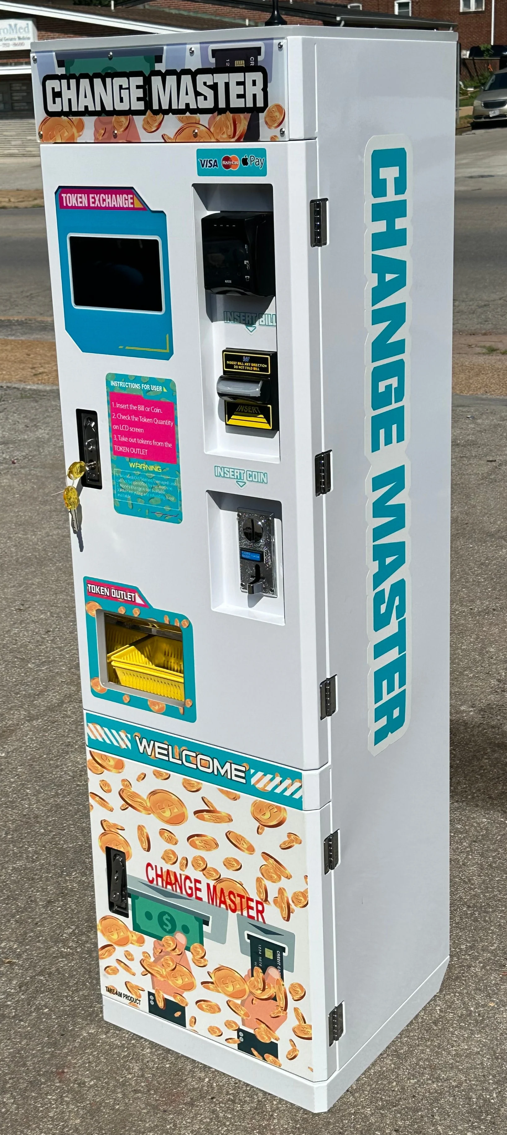 Change Master Machine – Convert Bills & Cards to Coins or Tokens for Arcades & Vending - Image 4