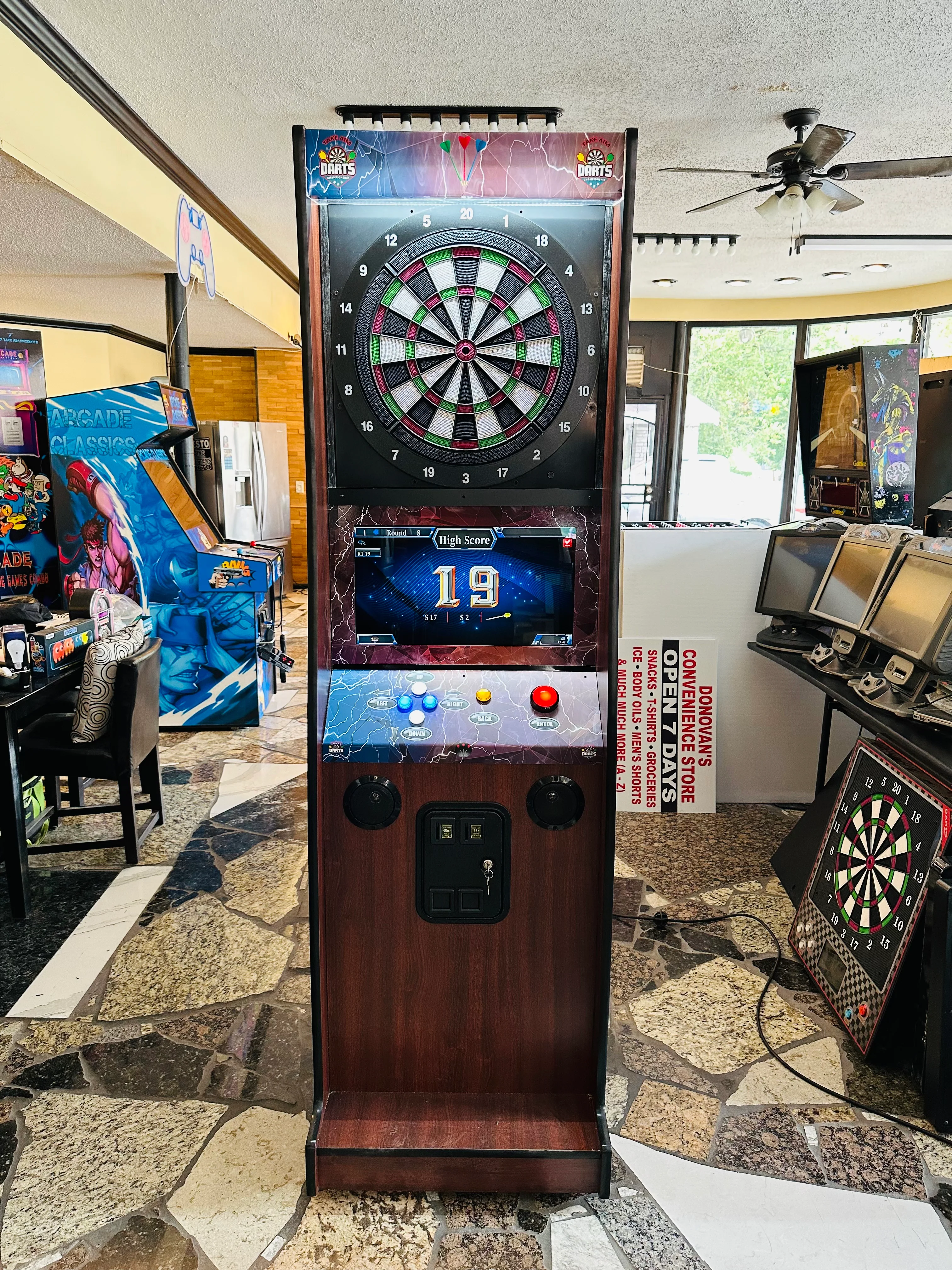 CHERRY DART MACHINE-TAKE AIM ELECTRONIC COIN OPERATED DART BOARD - BRAND NEW FOR HOME AND BUSINESS - Image 6