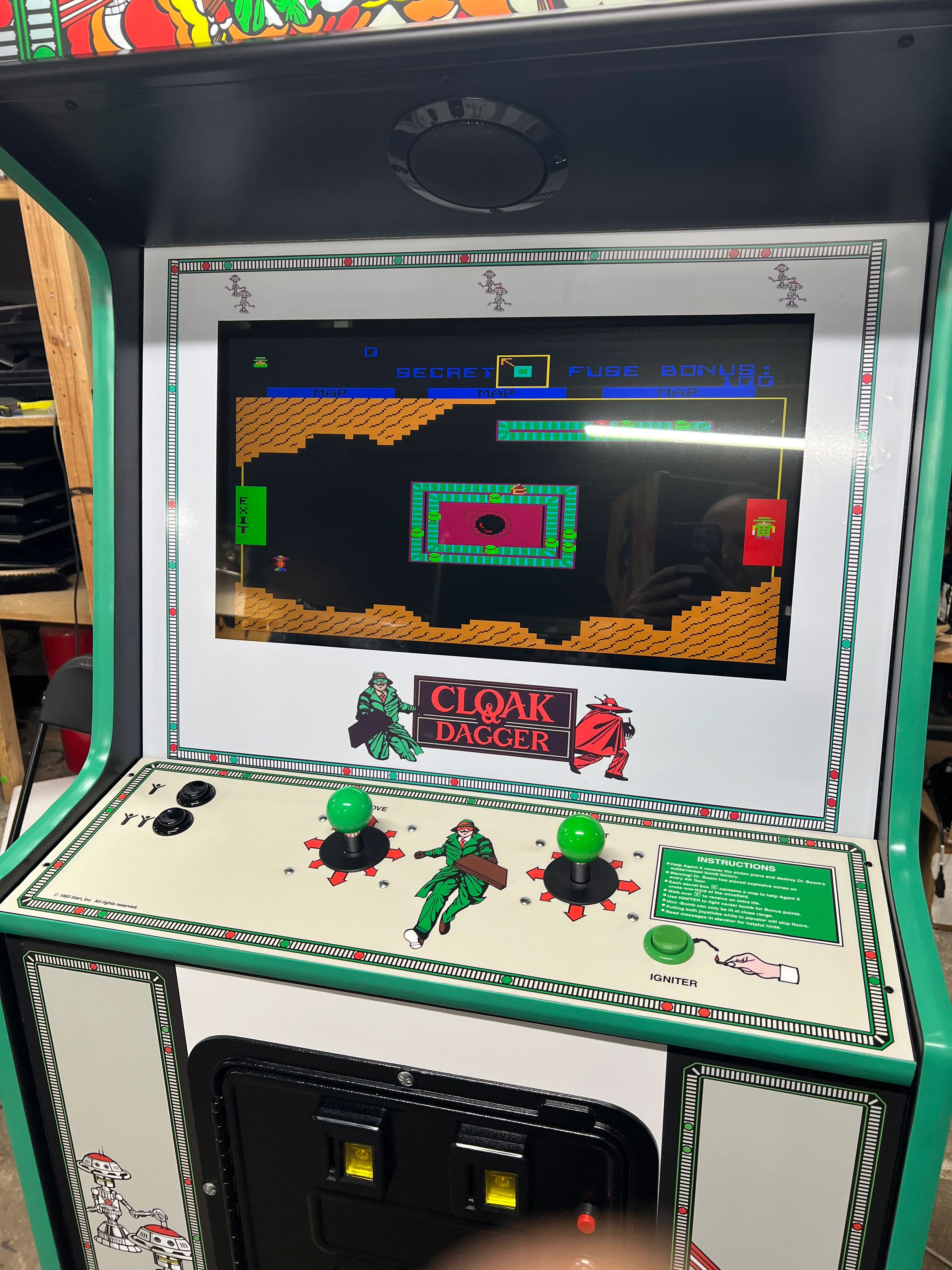 CLOAK AND DAGGER WITH ALL NEW PARTS- HEAVY DUTY, COIN OPERATED, COMMERCIAL GRADE WITH FREE PLAY OPTION - Image 6