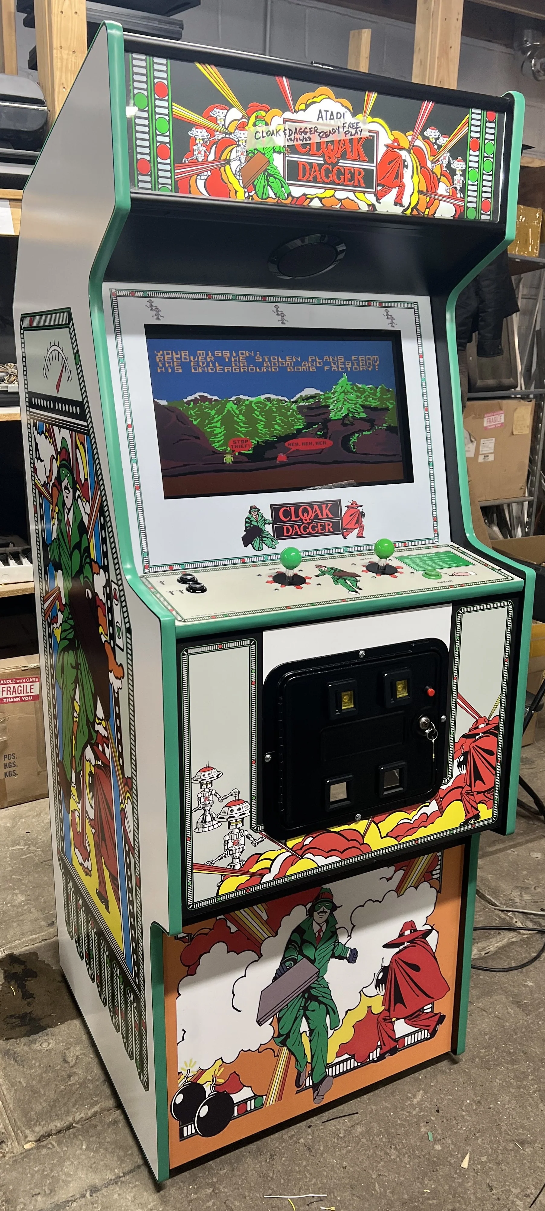 CLOAK AND DAGGER WITH ALL NEW PARTS- HEAVY DUTY, COIN OPERATED, COMMERCIAL GRADE WITH FREE PLAY OPTION - Image 7