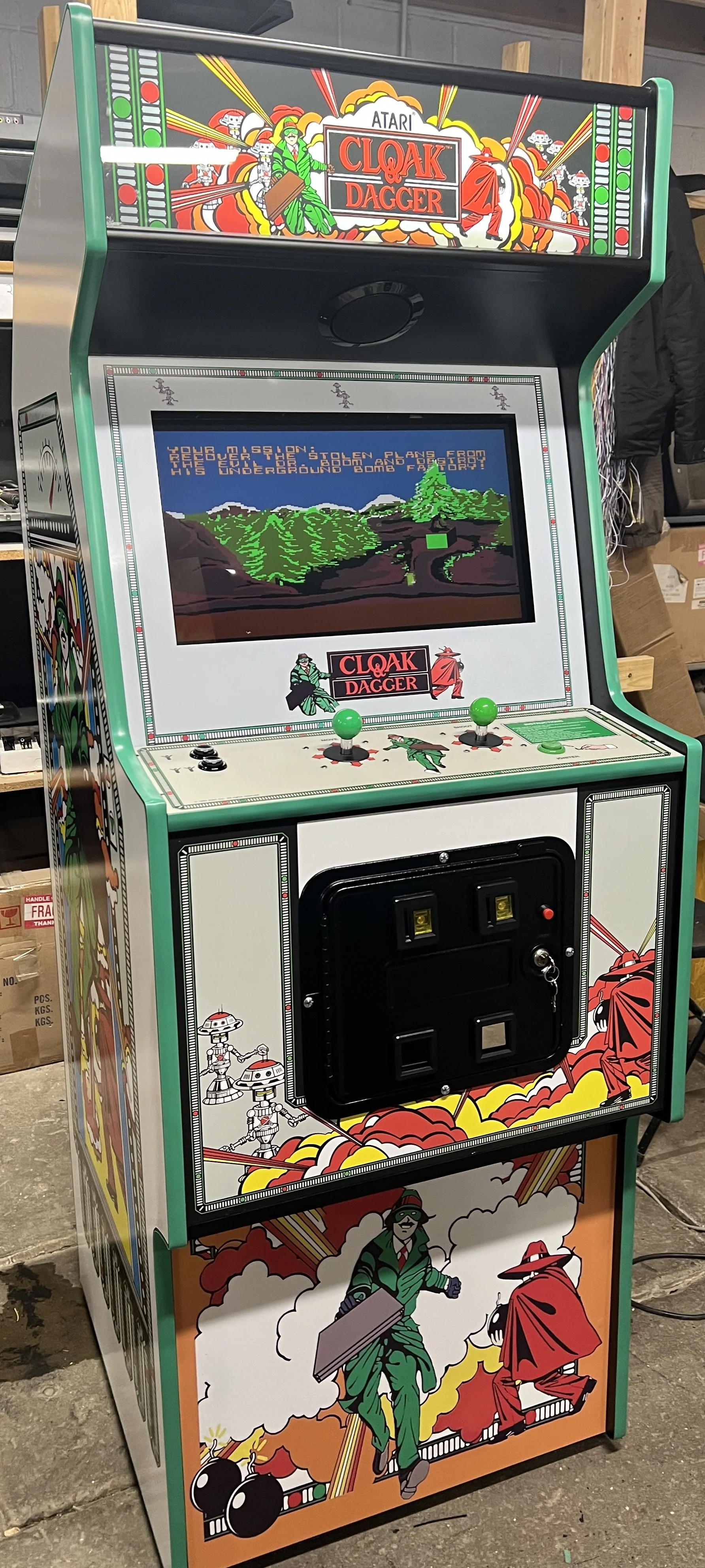 CLOAK AND DAGGER WITH ALL NEW PARTS- HEAVY DUTY, COIN OPERATED, COMMERCIAL GRADE WITH FREE PLAY OPTION - Image 9