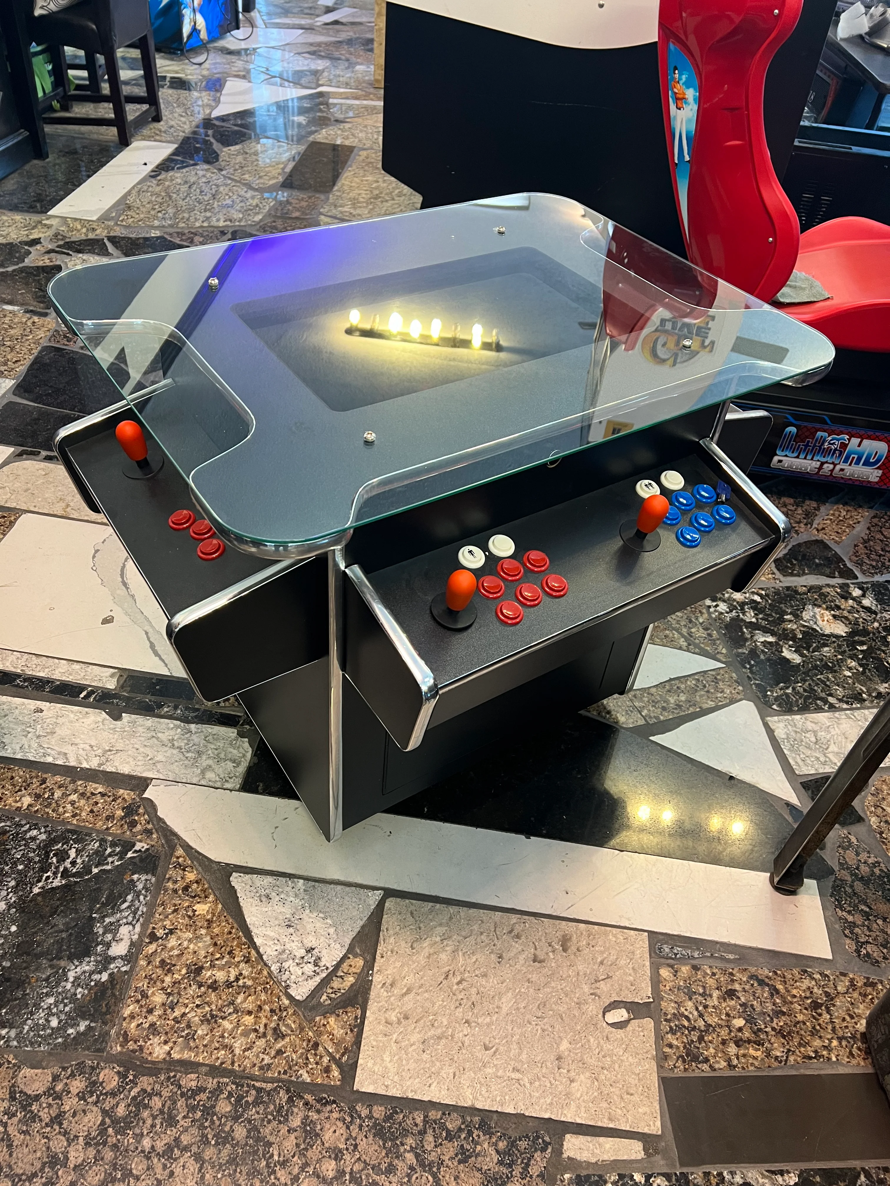 COCKTAIL ARCADE 3-PANEL GAME WITH CUSTOM GRAPHICS OF YOUR CHOICE - PLAYS OVER 3000 GAMES - COIN OPERATED, BRAND NEW, FREE SHIPPING - Image 4