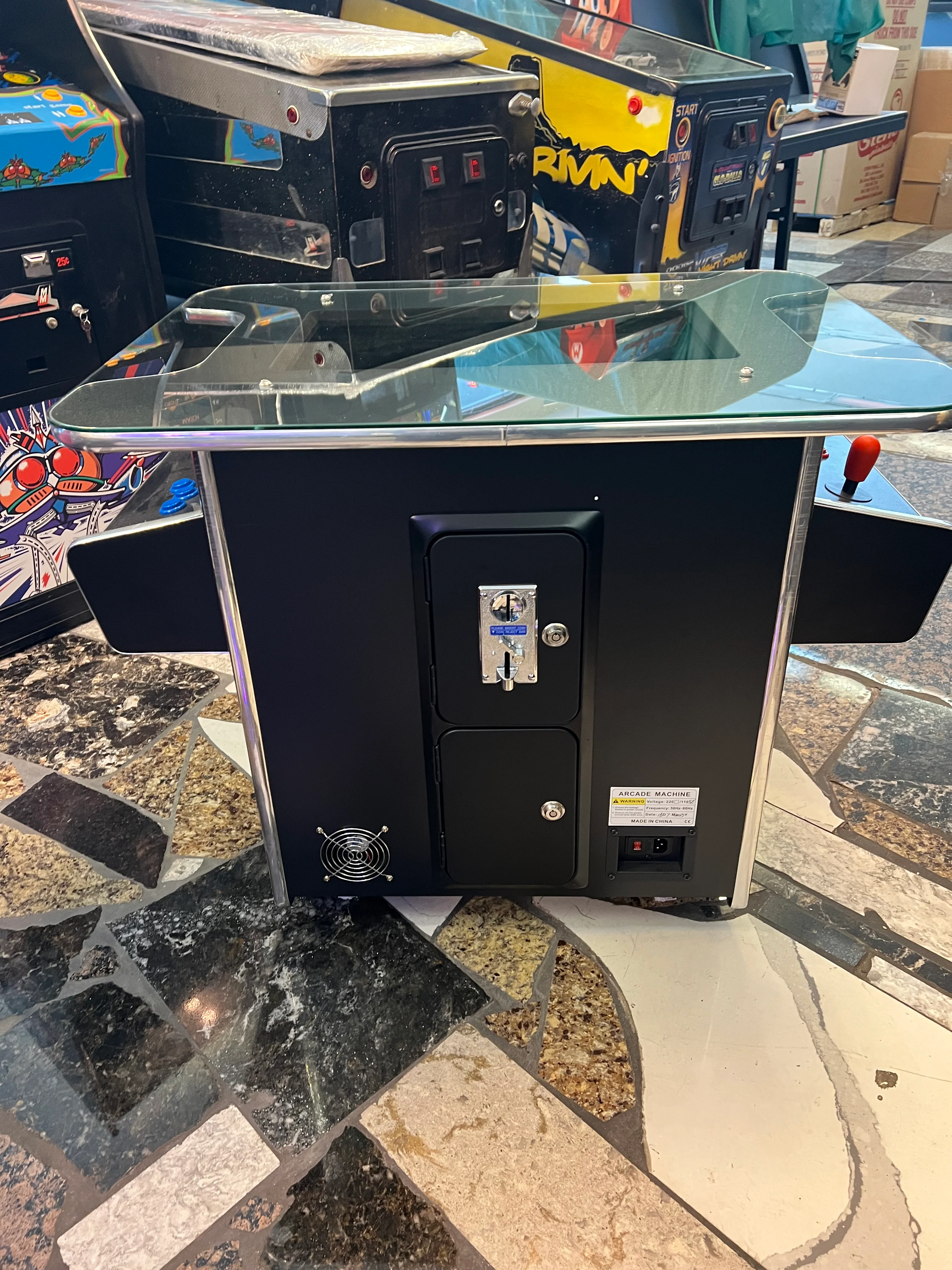 COCKTAIL ARCADE 3-PANEL GAME WITH CUSTOM GRAPHICS OF YOUR CHOICE - PLAYS OVER 3000 GAMES - COIN OPERATED, BRAND NEW, FREE SHIPPING - Image 5