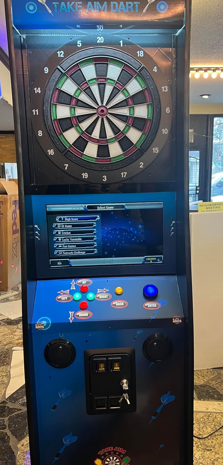 Dart Machine-Take Aim Electronic Coin Operated Dart Board With On Line Play Option-Brand New For Home And Business - Image 4