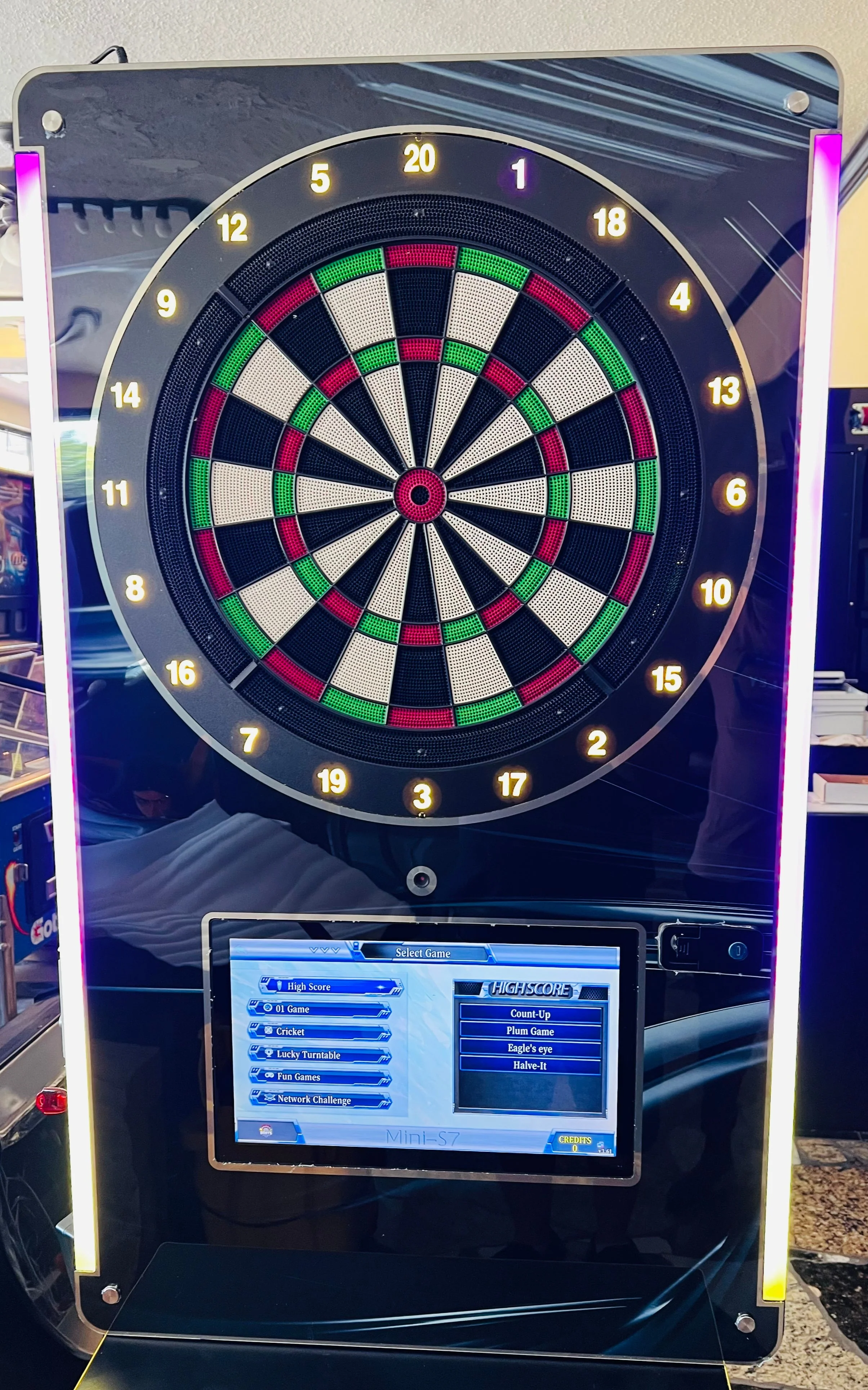 Take Aim Touchscreen Wall-Mount Electronic Dart Board – Coin Operated for Home & Commercial Use - Image 5