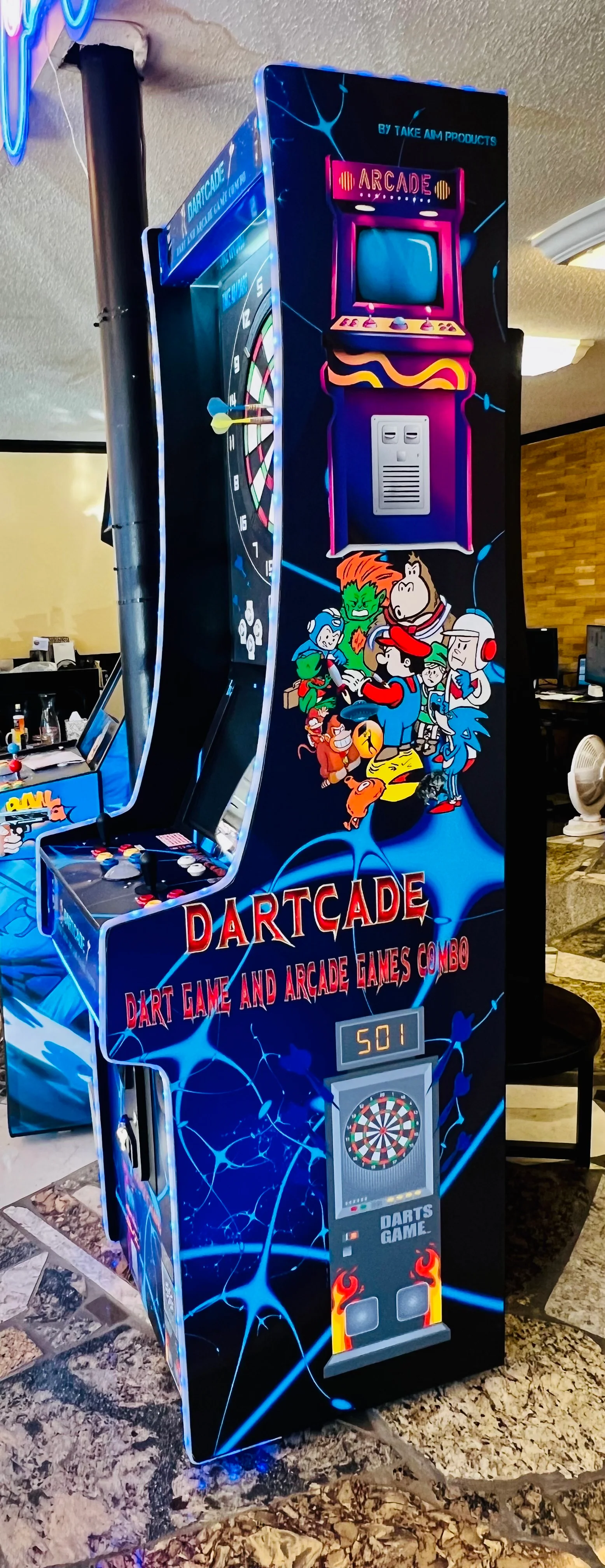 DARTCADE WITH ART WORK BY TAKE AIM DART - BRAND NEW, HEAVY DUTY, COMMERCIAL GRADE - PERFECT FOR HOME AND BUSINESS - Image 4