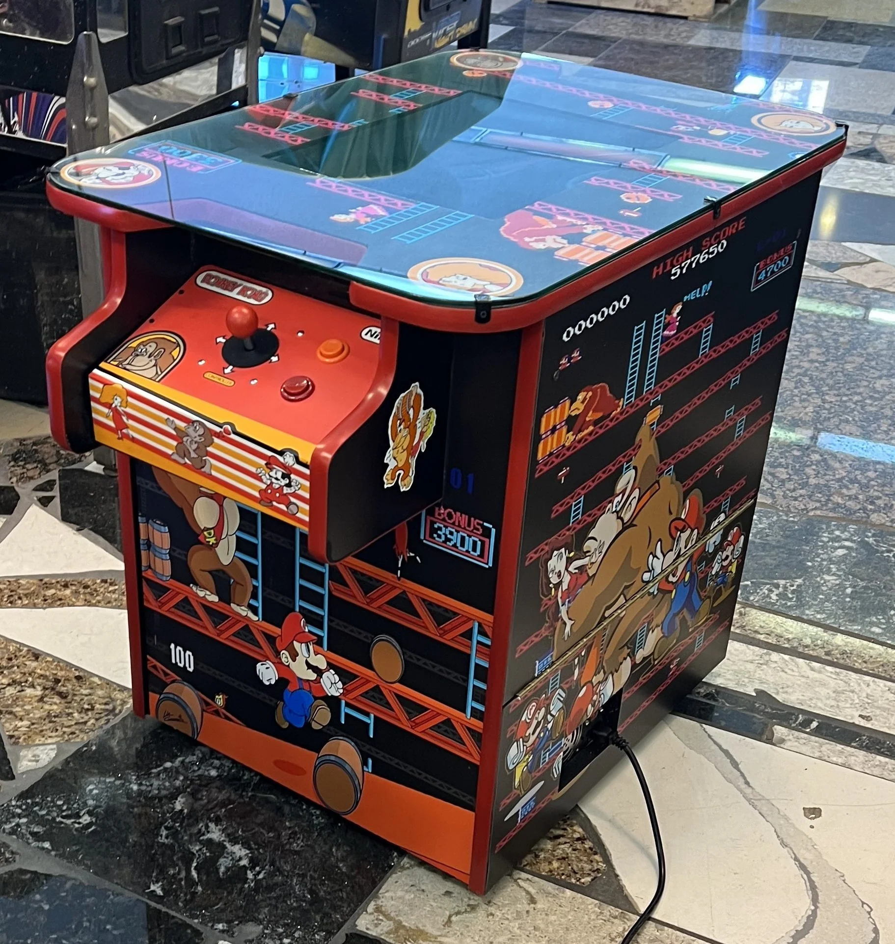Donkey Kong Cocktail Arcade - Plays 60 games - Lots of New Parts - Free Shipping - Image 9