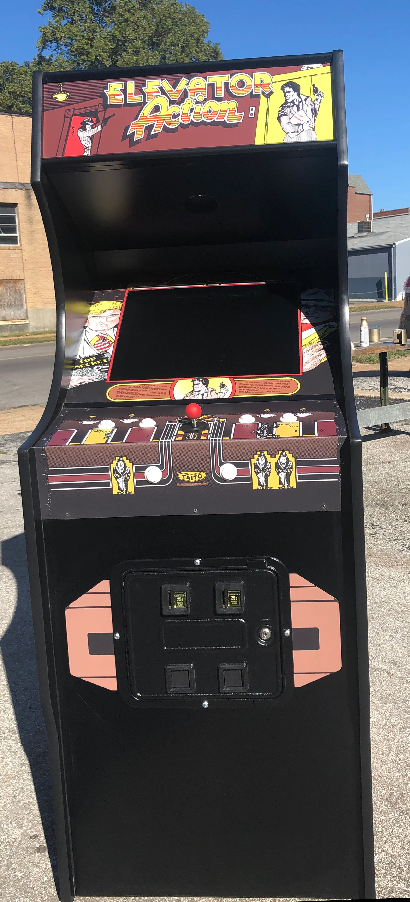 Elevator Action Arcade, Lots Of New Parts, Sharp-HEAVY DUTY, COIN OPERATED, COMMERCIAL GRADE WITH FREE PLAY OPTION