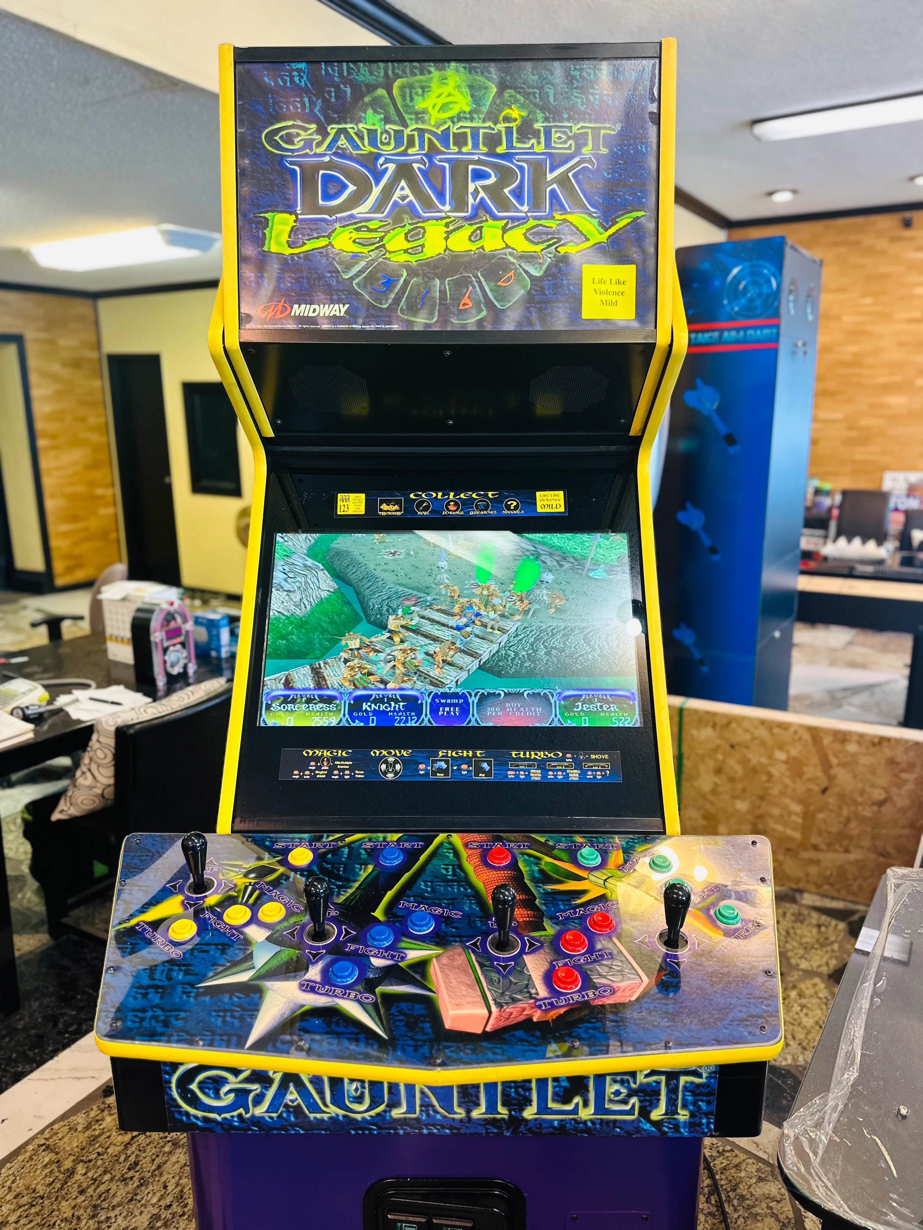 GAUNTLET LEGEND DARK LEGACY REFURBISHED, WITH ALL NEW PARTS- HEAVY DUTY, COIN OPERATED, COMMERCIAL GRADE WITH FREE PLAY OPTION - Image 3
