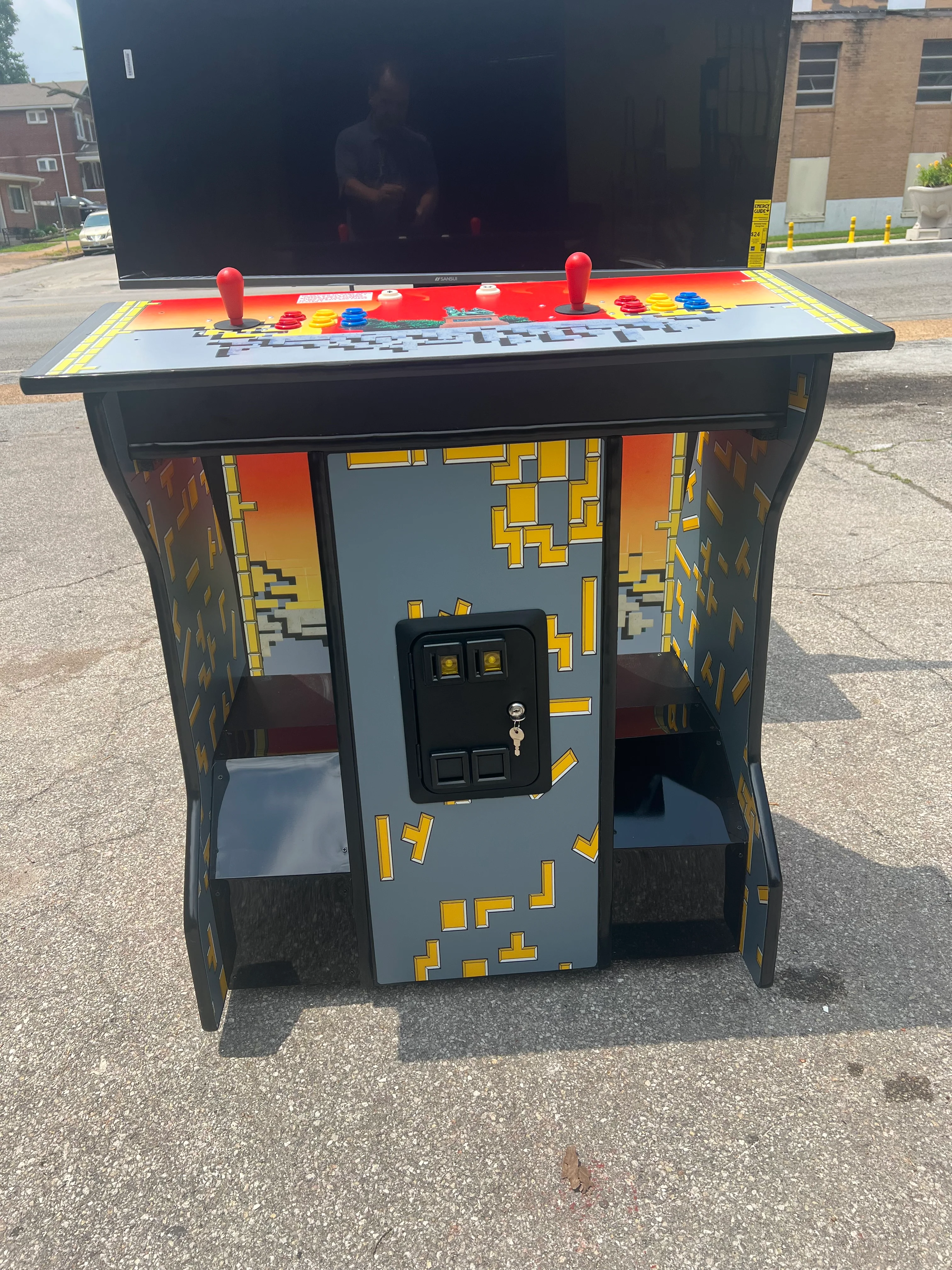 Giant Tetris Pedestal 2 or 4 Player Arcade - You can install up to 5000 games - Choose your own custom graphics and logo - Image 6
