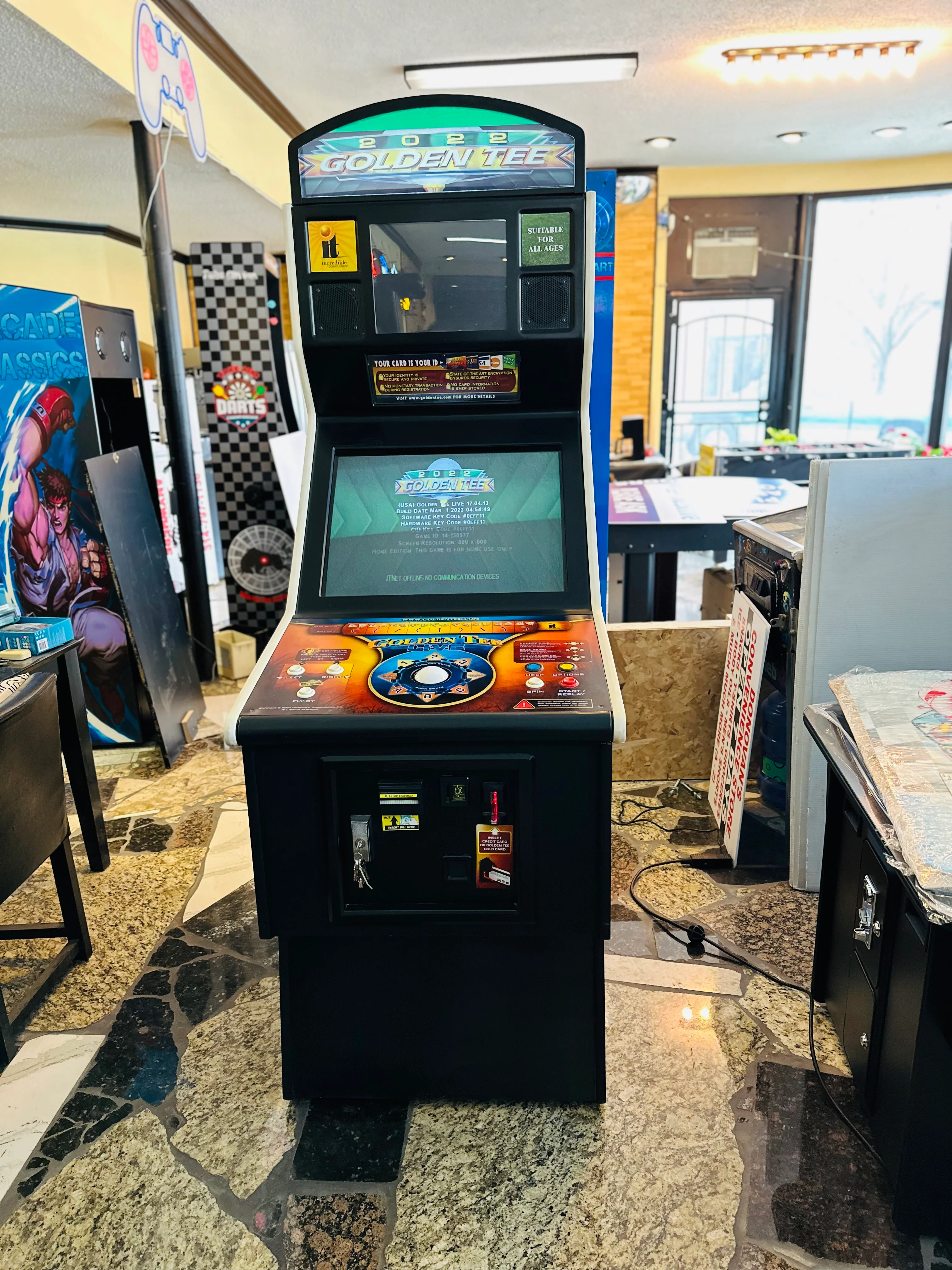 GOLDEN TEE 2022 REFURBISHED - WITH LOTS OF NEW PARTS-EXTRA SHARP-HEAVY DUTY, COIN OPERATED, COMMERCIAL GRADE WITH FREE PLAY OPTION - Image 4