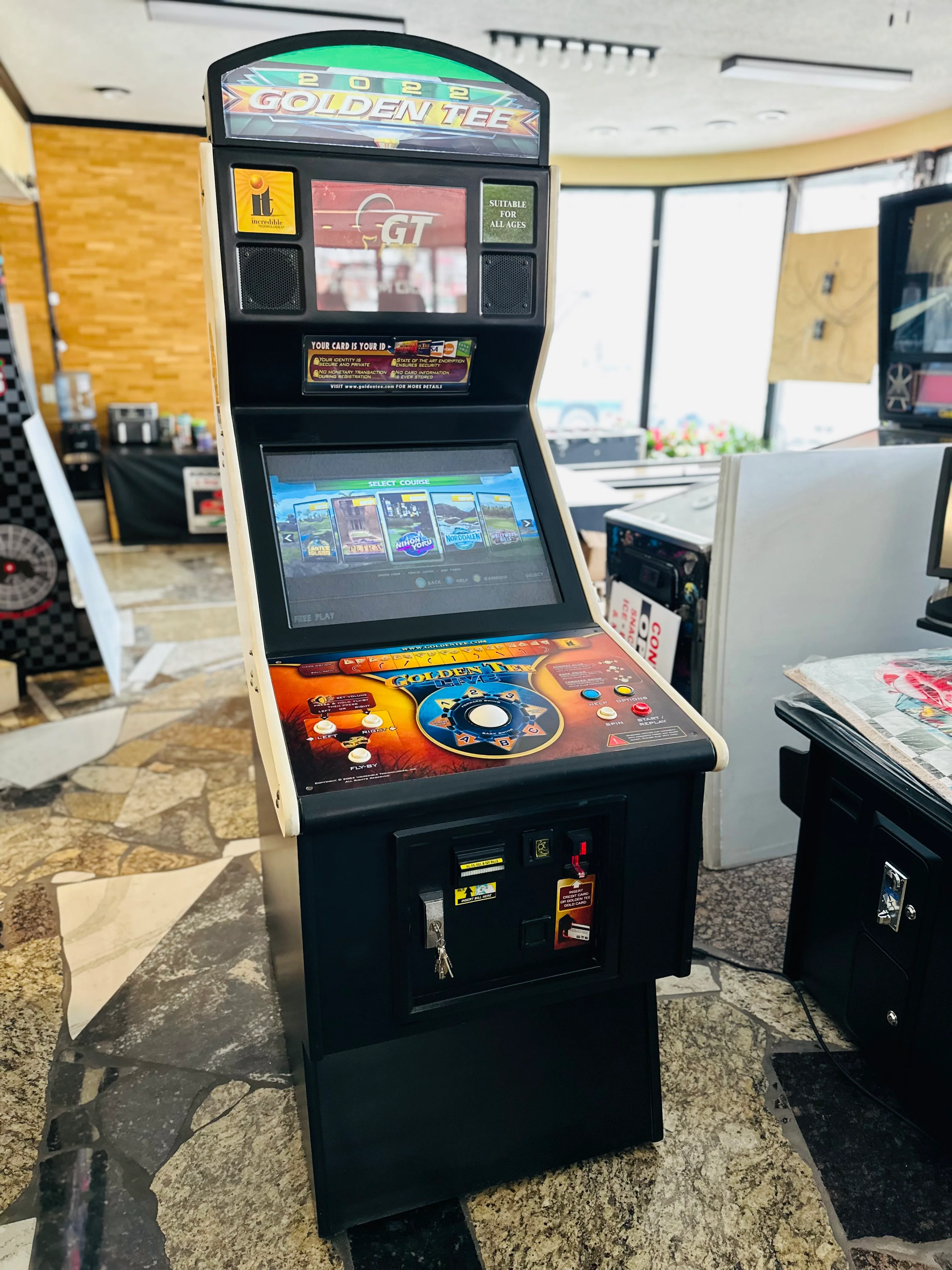 GOLDEN TEE 2022 REFURBISHED - WITH LOTS OF NEW PARTS-EXTRA SHARP-HEAVY DUTY, COIN OPERATED, COMMERCIAL GRADE WITH FREE PLAY OPTION - Image 6