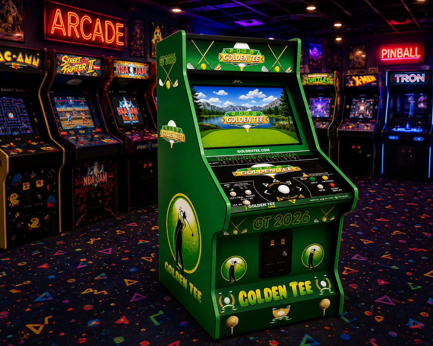 Golden Tee Live 2026 Arcade Machine – Brand New with 32” LCD Monitor for Home & Commercial Use - Image 2