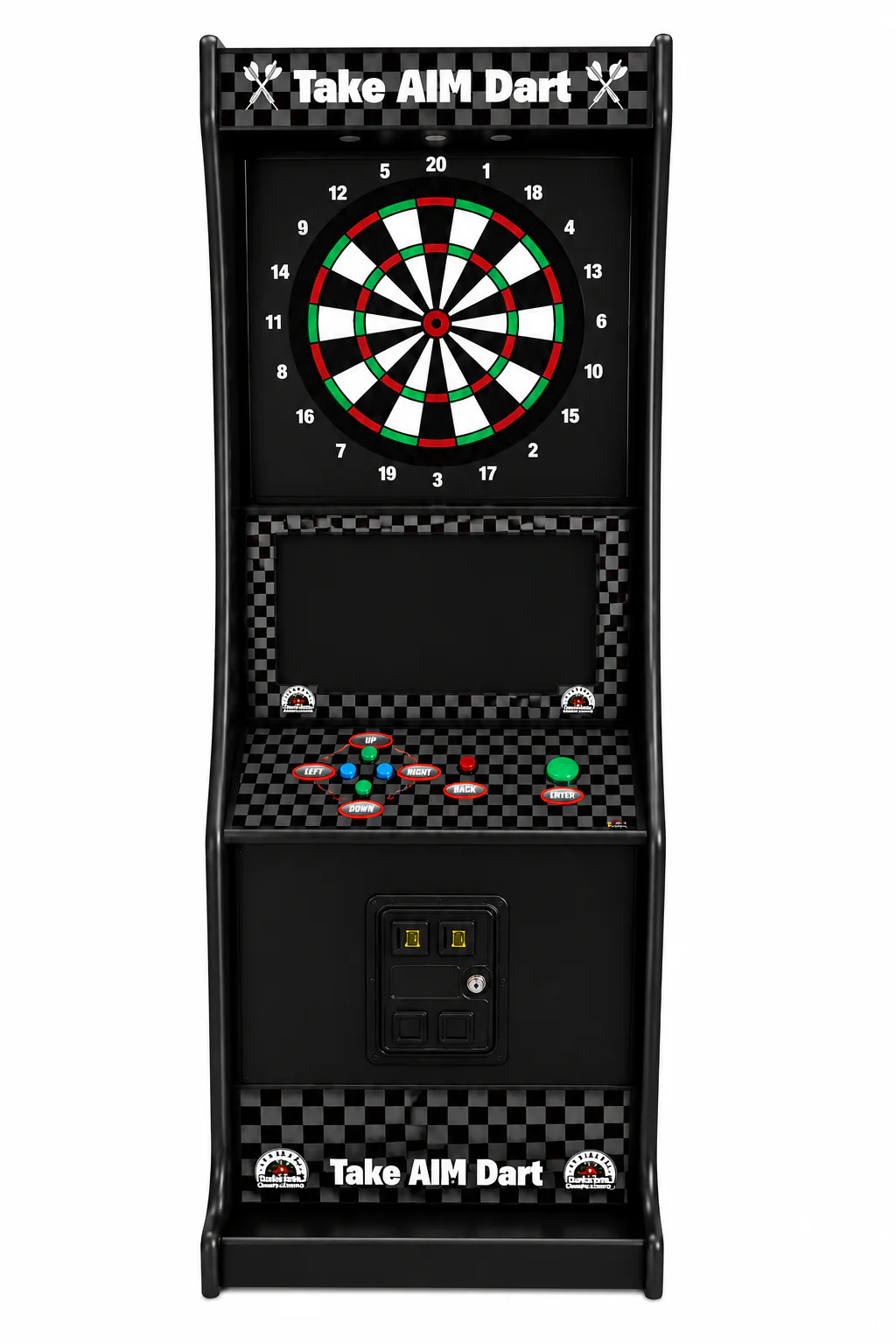 Dart Machine-Heavy Duty Commercial Grade Take Aim Dart Coin Operated With Dollar Bill Acceptor- Brand New With 23" Monitor - Image 9