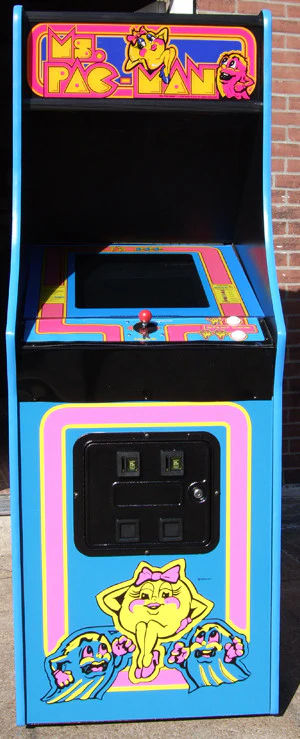 MS PACMAN WITH ALL  NEW PARTS-LOOKS AND PLAY LIKE A NEW GAME-HEAVY DUTY, COIN OPERATED, COMMERCIAL GRADE WITH FREE PLAY OPTION - Image 3