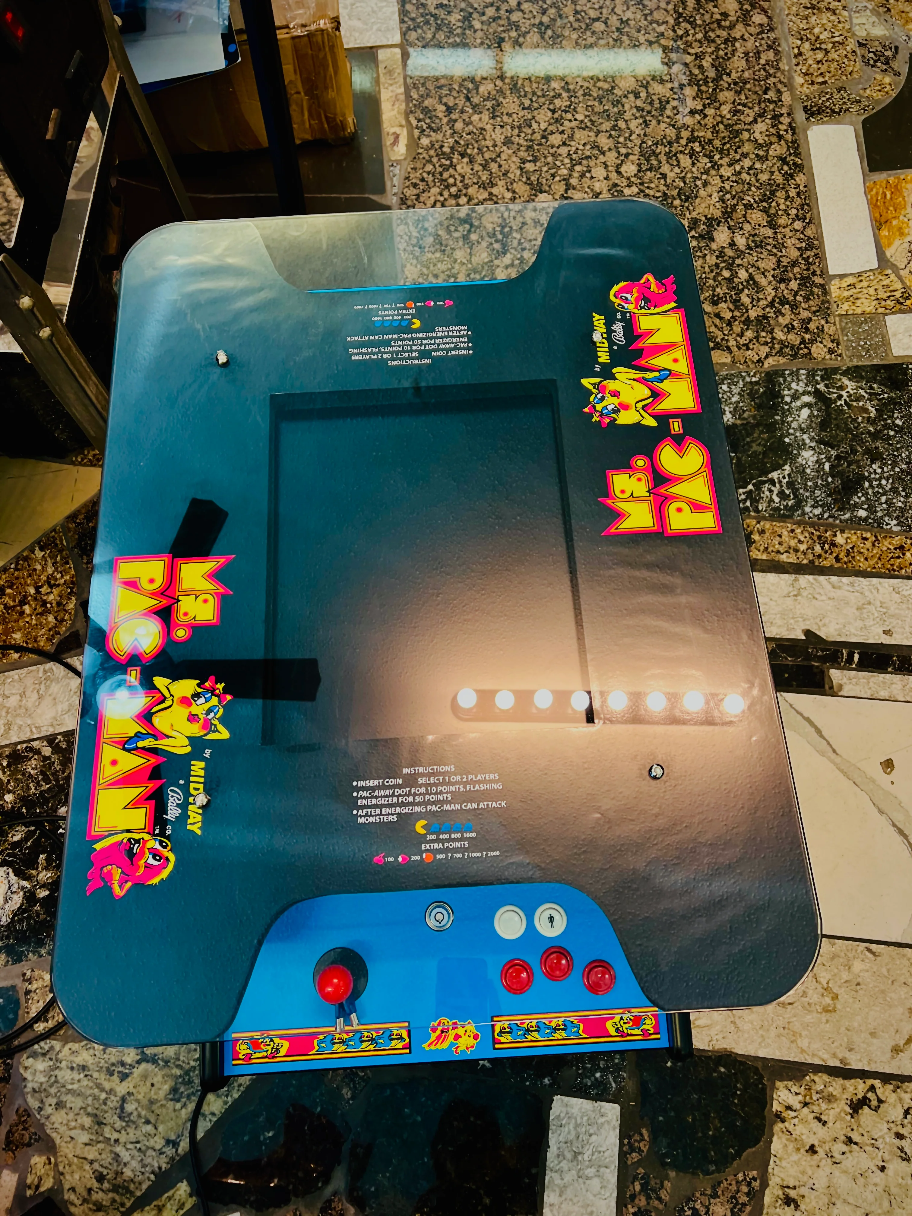 MsPa Cocktail Arcade - Plays 60 Games - Lots of New Parts - Free Shipping - Image 3