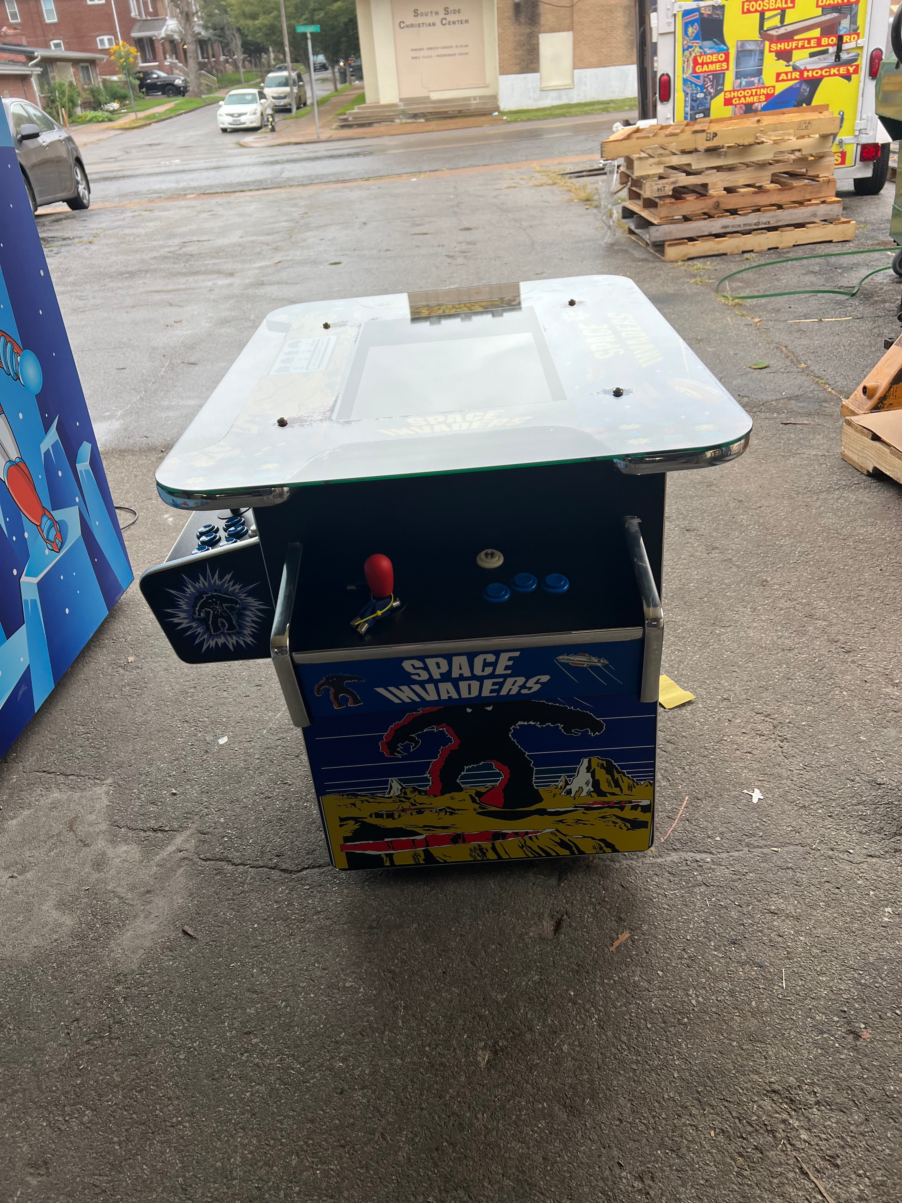 SPACE INVADERS COCKTAIL ARCADE 3-PANEL GAME - PLAYS OVER 3000 GAMES - COIN OPERATED, BRAND NEW, FREE SHIPPING - Image 4