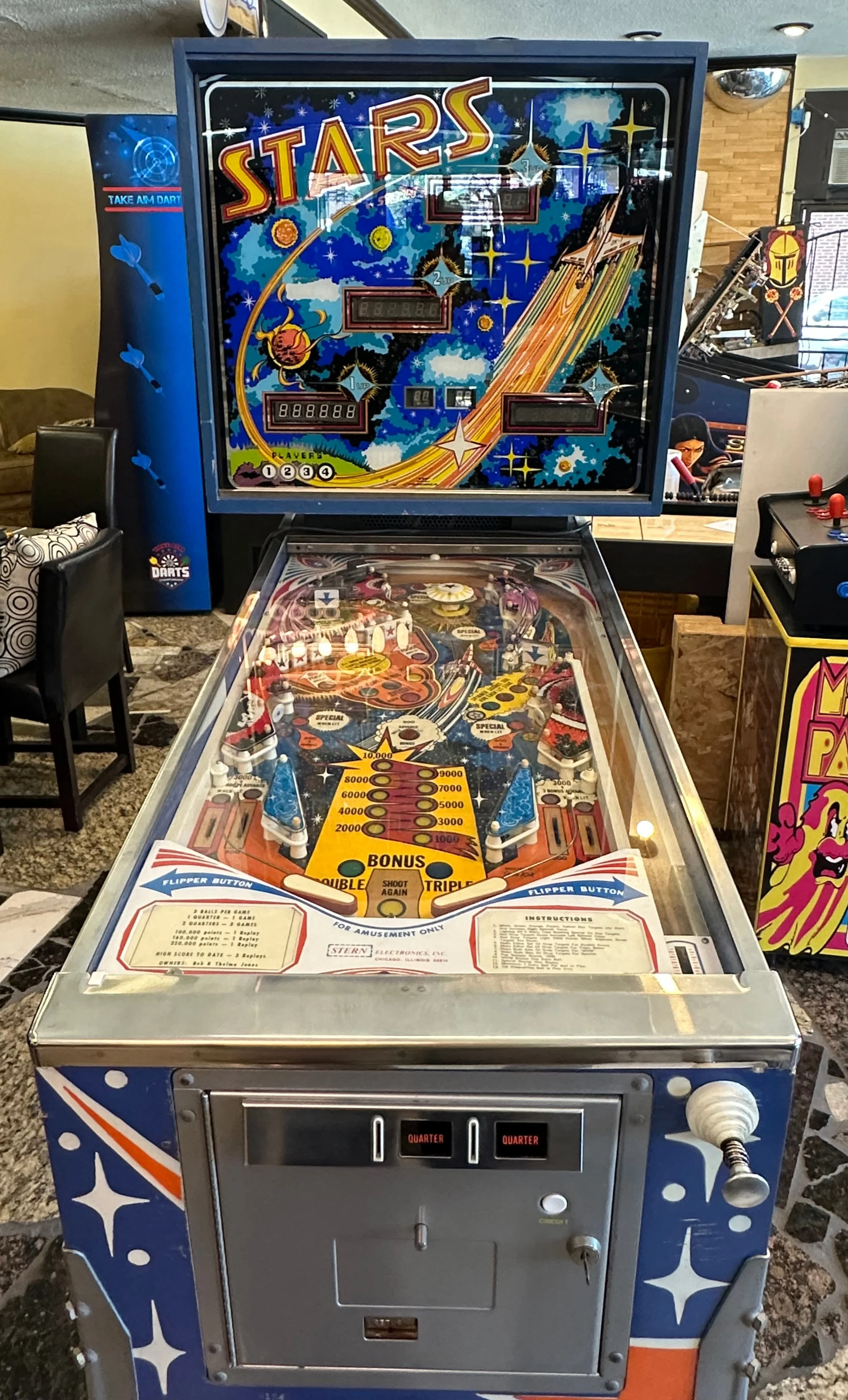 Stern Stars Pinball Machine (1978) – Professionally Refurbished with LED Lighting - Image 3