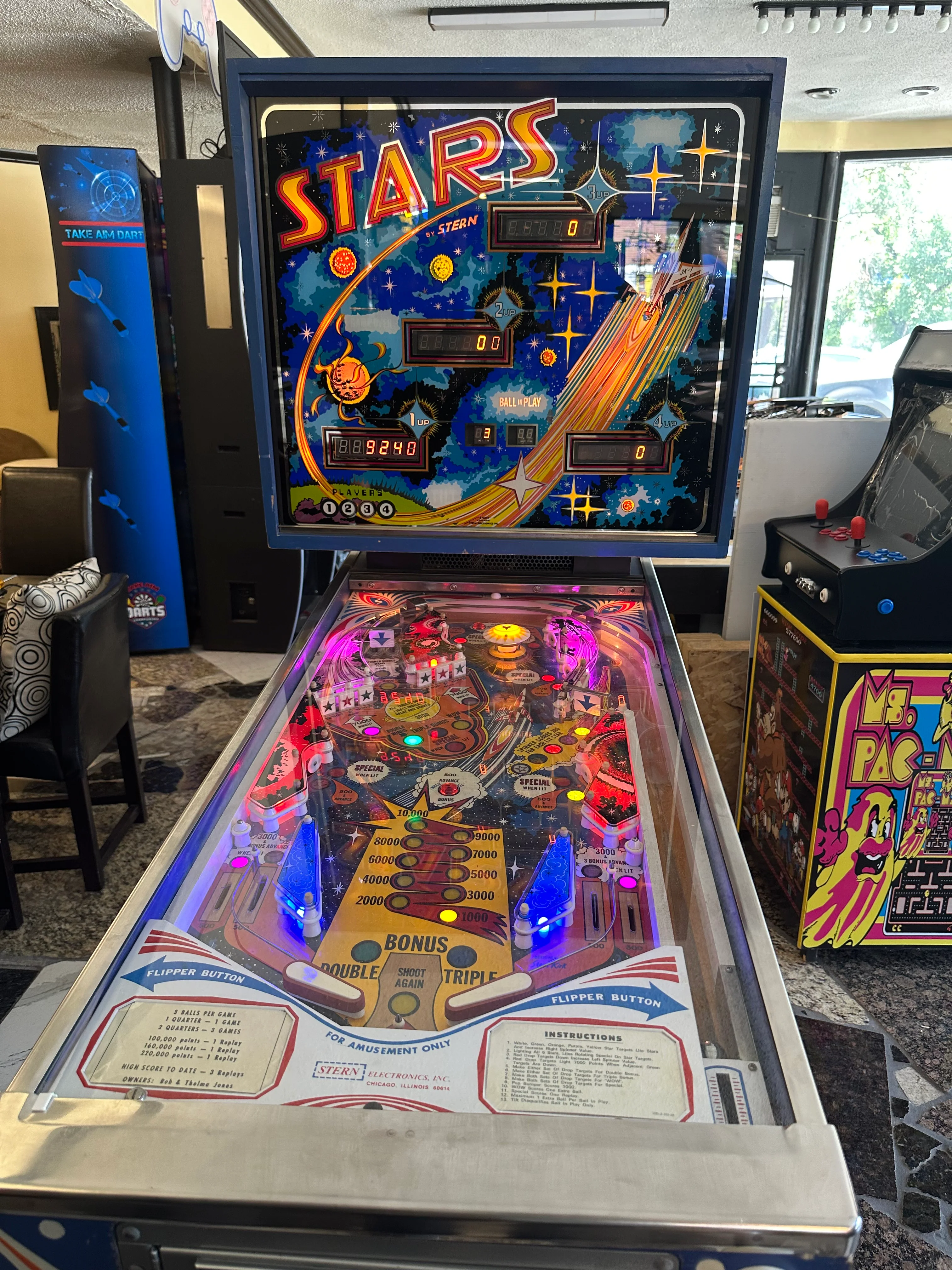 Stern Stars Pinball Machine (1978) – Professionally Refurbished with LED Lighting - Image 9