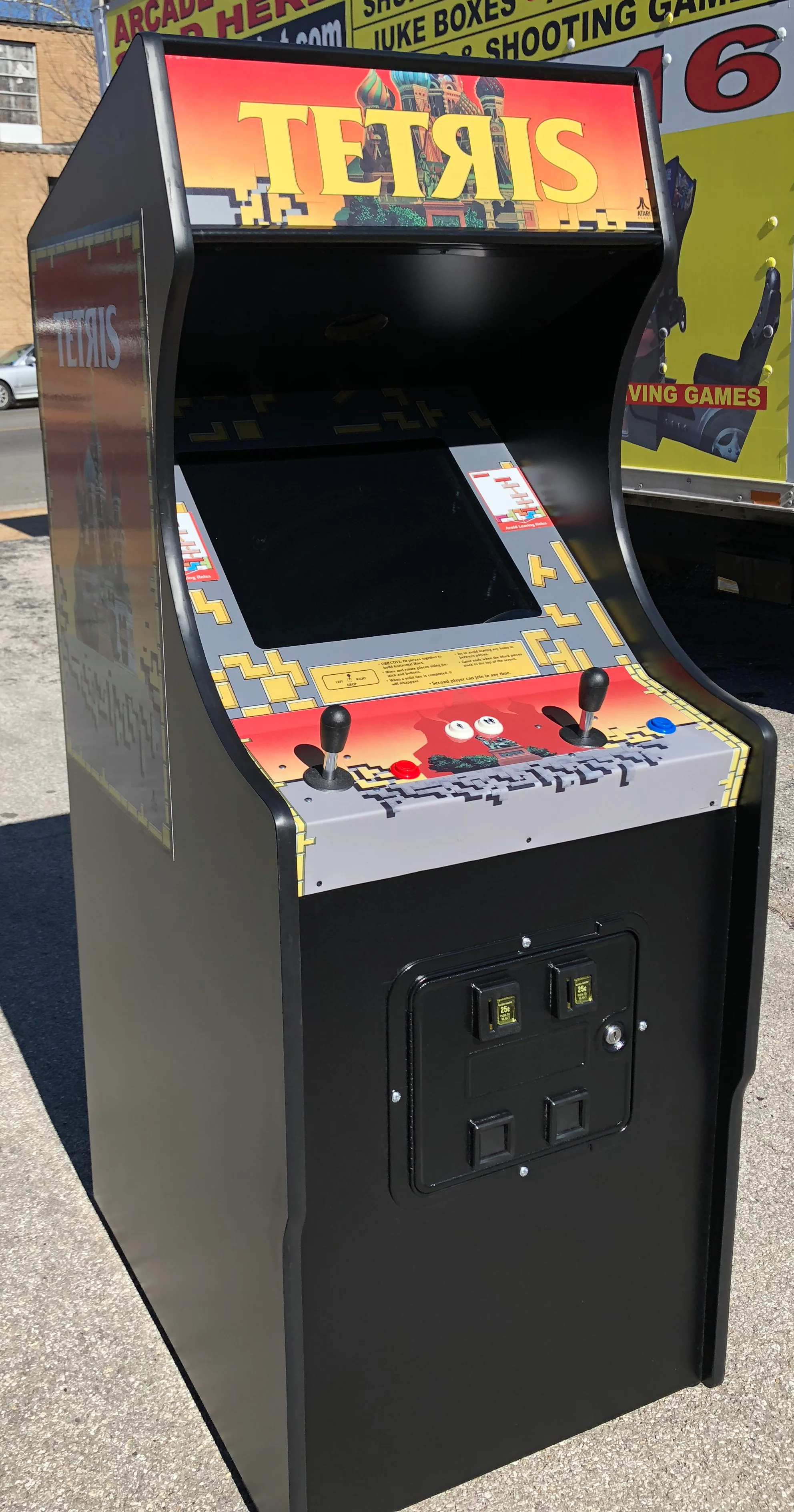 Tetris Arcade Video Game, lots of new parts, sharp-HEAVY DUTY, COIN OPERATED, COMMERCIAL GRADE WITH FREE PLAY OPTION