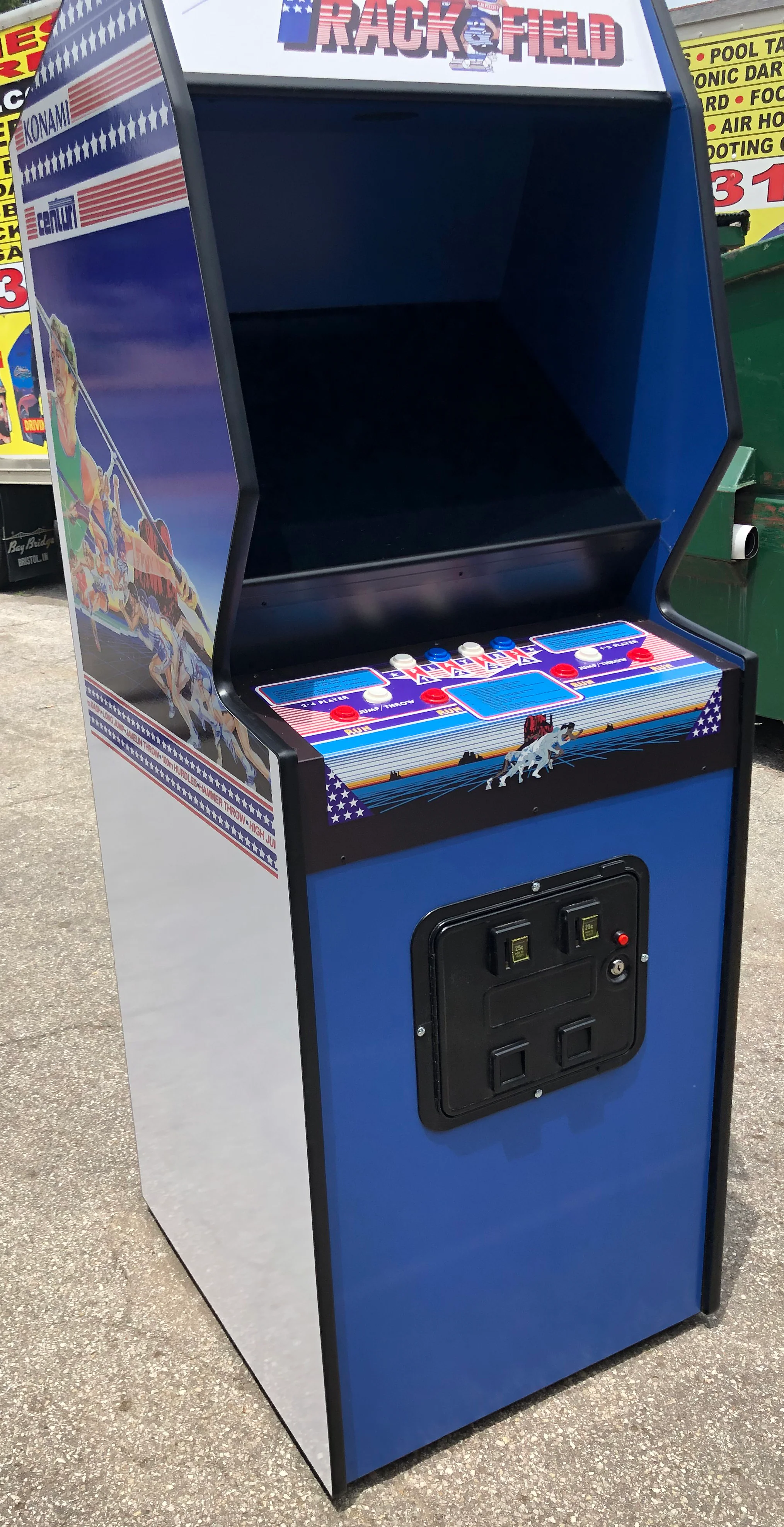 TRACK AND FIELD ARCADE WITH LOTS OF NEW PARTS- EXTRA SHARP-HEAVY DUTY, COIN OPERATED, COMMERCIAL GRADE WITH FREE PLAY OPTION - Image 3
