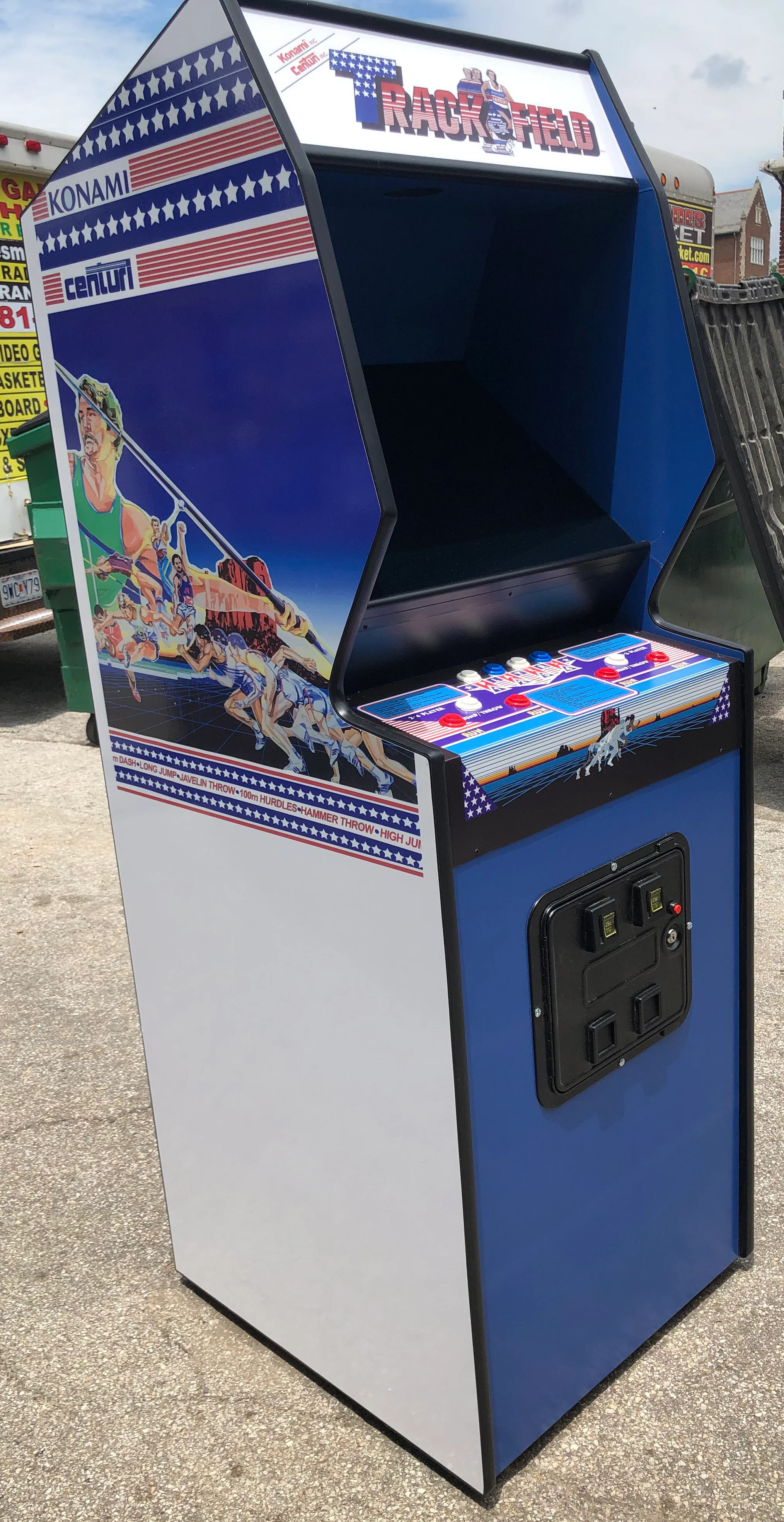 TRACK AND FIELD ARCADE WITH LOTS OF NEW PARTS- EXTRA SHARP-HEAVY DUTY, COIN OPERATED, COMMERCIAL GRADE WITH FREE PLAY OPTION - Image 8