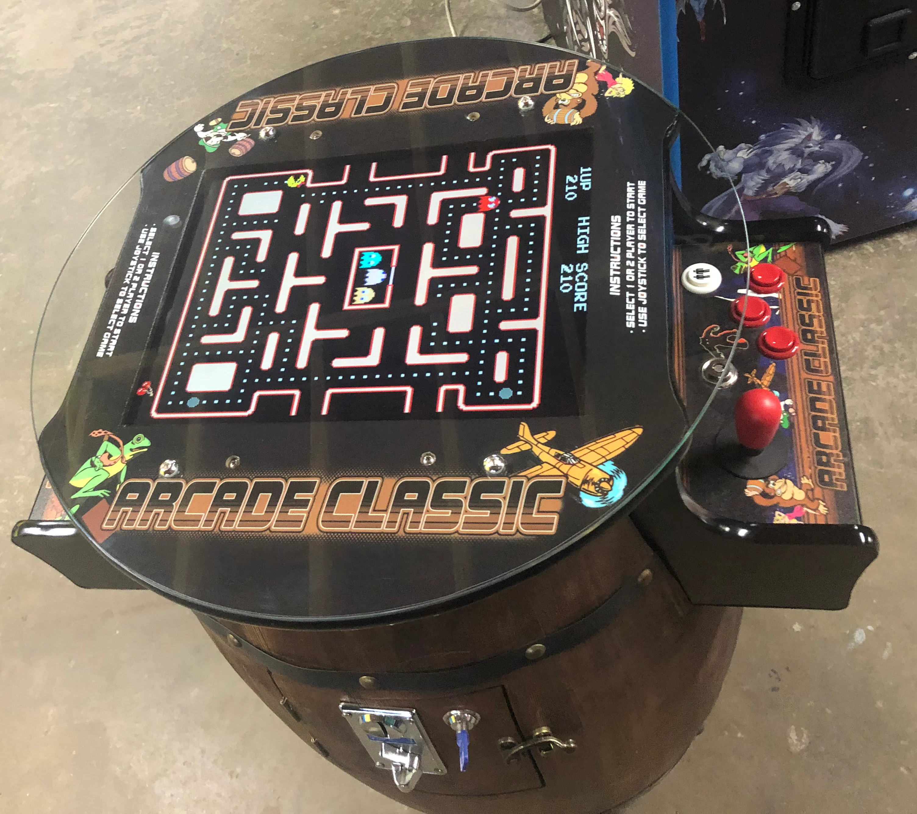 Cocktail Arcade- Win Barrel Style With 60 Games, Coin Operated, Brand New, Free Shipping - Image 5