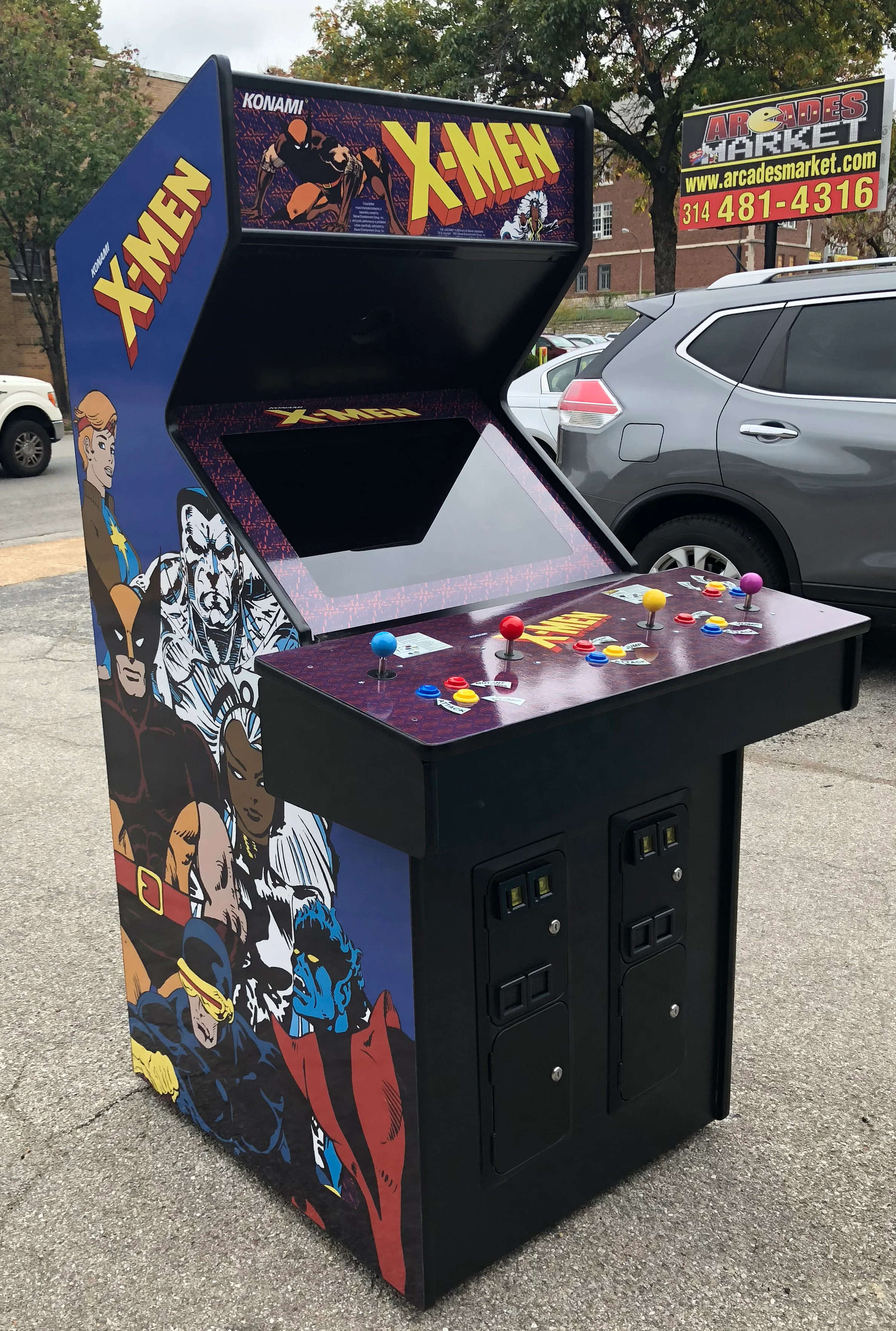 X-Men Arcade 4 player- Lots Of New Parts-New LCD Monitor-HEAVY DUTY, COIN OPERATED, COMMERCIAL GRADE WITH FREE PLAY OPTION - Image 7